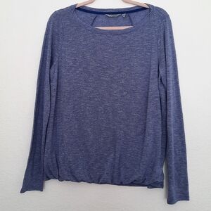 Athleta Heather Athletic Long Sleeve Top M